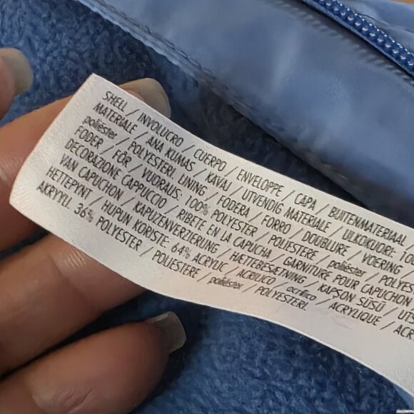 Disney Baby Mickey Mouse Blue winter One Piece Hooded Snow suite 9-12 Months Vtg - Picture 13 of 16